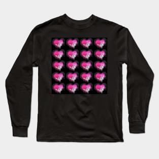 Watercolor hearts pattern Long Sleeve T-Shirt